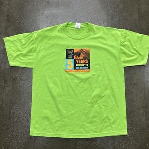 Vintage 2005 Jazz Cruise Shirt Mens XL Green 5 Years Cruisin To Rhythm Music
